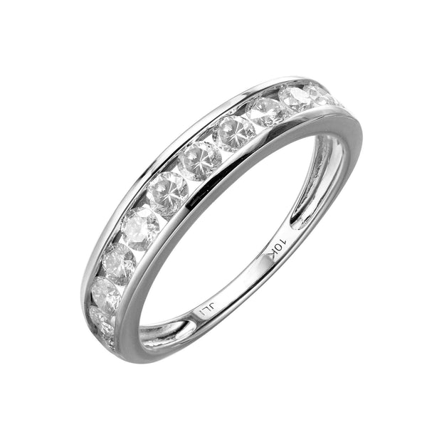 10KT WHITE GOLD 1.00 CARAT CLASSIC LADIES BAND-0725609-WG