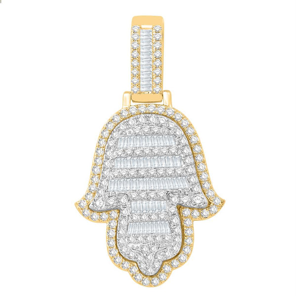 10KT TWO-TONE (YELLOW AND WHITE) GOLD 1.87 CARAT HAMSA HIPHOP-1032050-YW