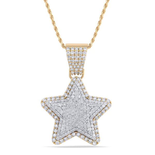 10KT TWO-TONE (YELLOW AND WHITE) GOLD 6.12 CARAT STAR HIPHOP-1050010-YW