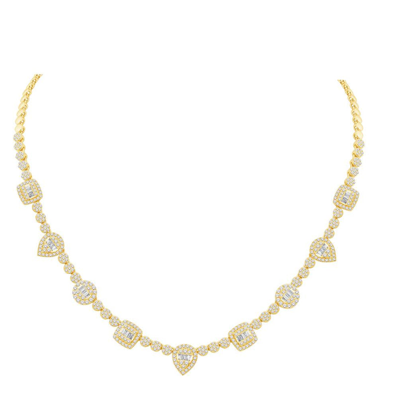 10KT YELLOW GOLD 3.44 CARAT FASHION NECKLACE-1432108-YG