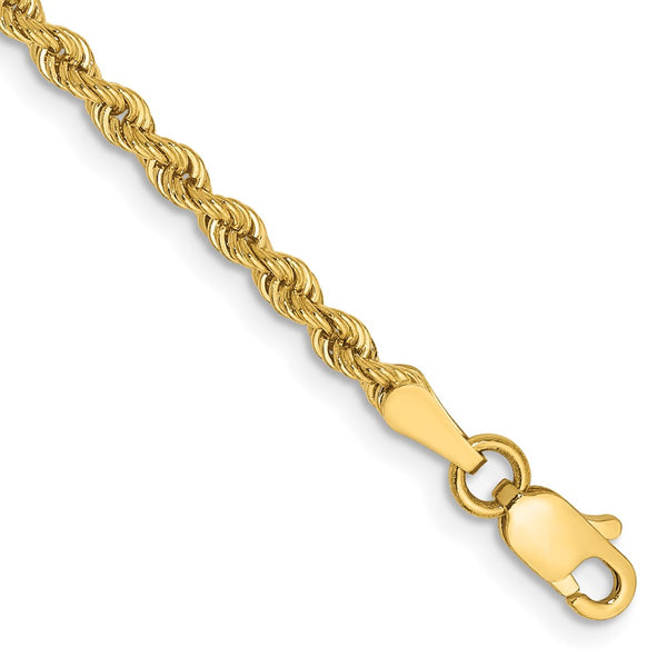 14k 2.5mm Regular Rope Chain