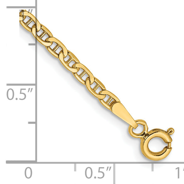 14k 2.4mm Semi-Solid Anchor Chain