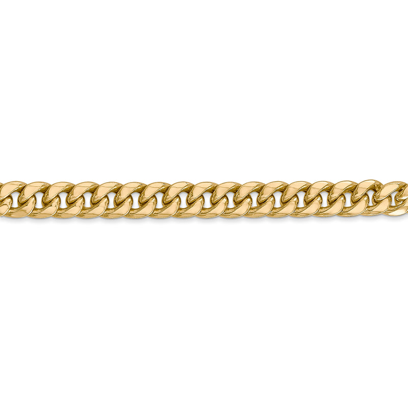 14k 6mm Semi-Solid Miami Cuban Chain