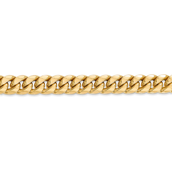 14k 7.3mm Semi-Solid Miami Cuban Chain