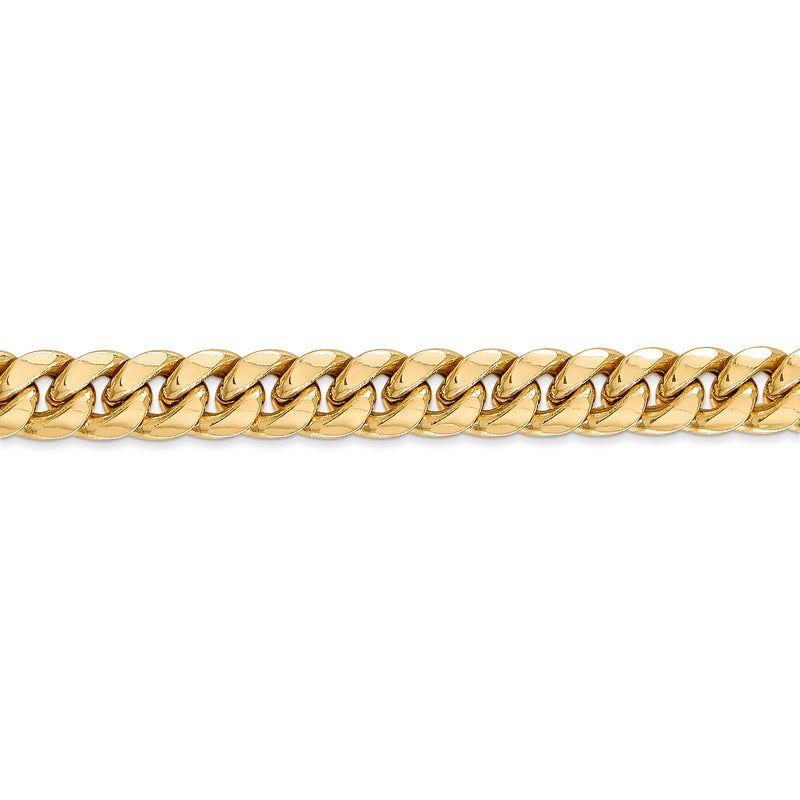 14k 7.3mm Semi-Solid Miami Cuban Chain