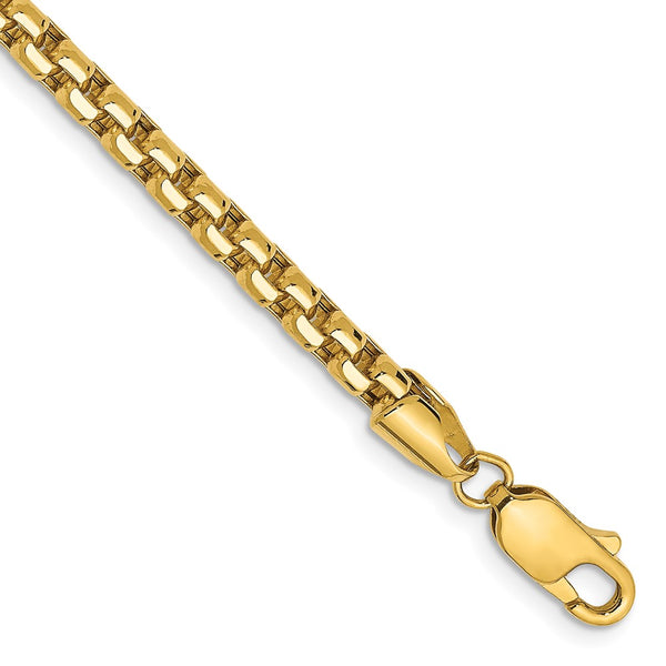 14k 3.6mm Semi-Solid Round Box Chain