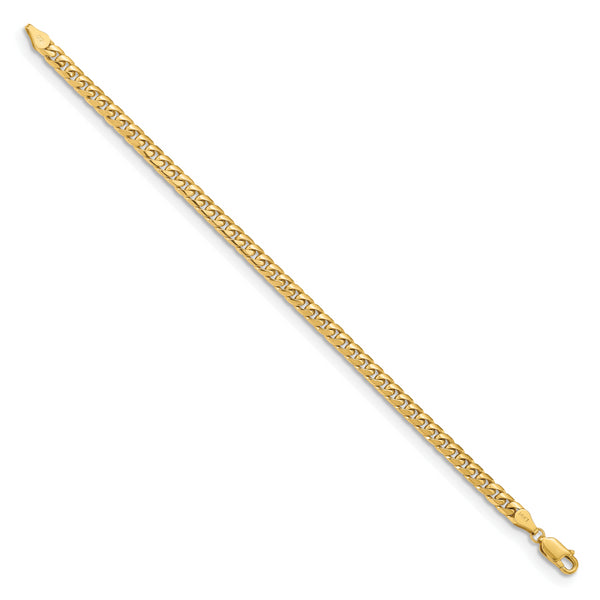 14k 4.3mm Solid Miami Cuban Chain