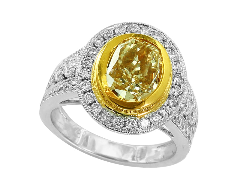 EFFY 18K WHITE and YELLOW GOLD  RING