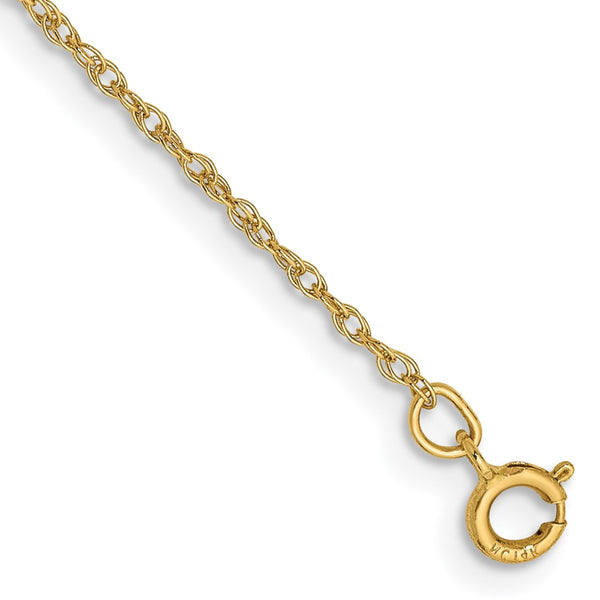 14k .8mm Light-Baby Rope Chain