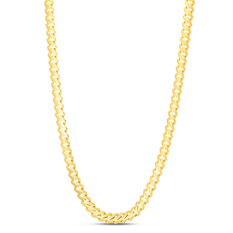 14K 8mm High Polish Modern Lite Edge  Chain