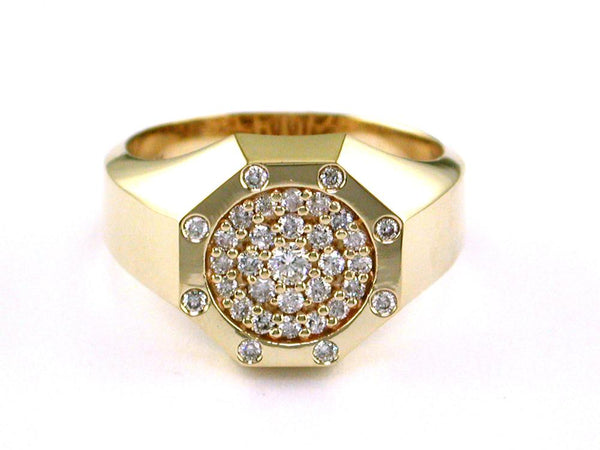 EFFY 14K YELLOW GOLD DIAMOND RING