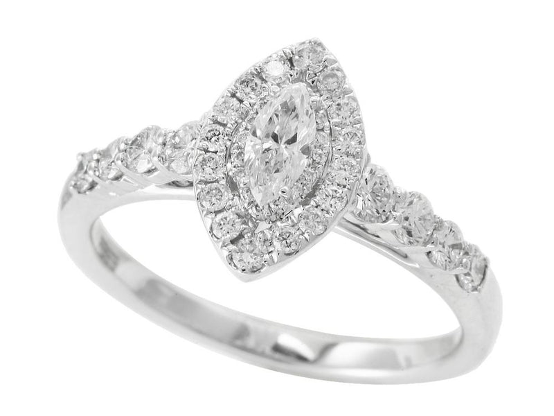 EFFY 14K WHITE GOLD DIAMOND RING