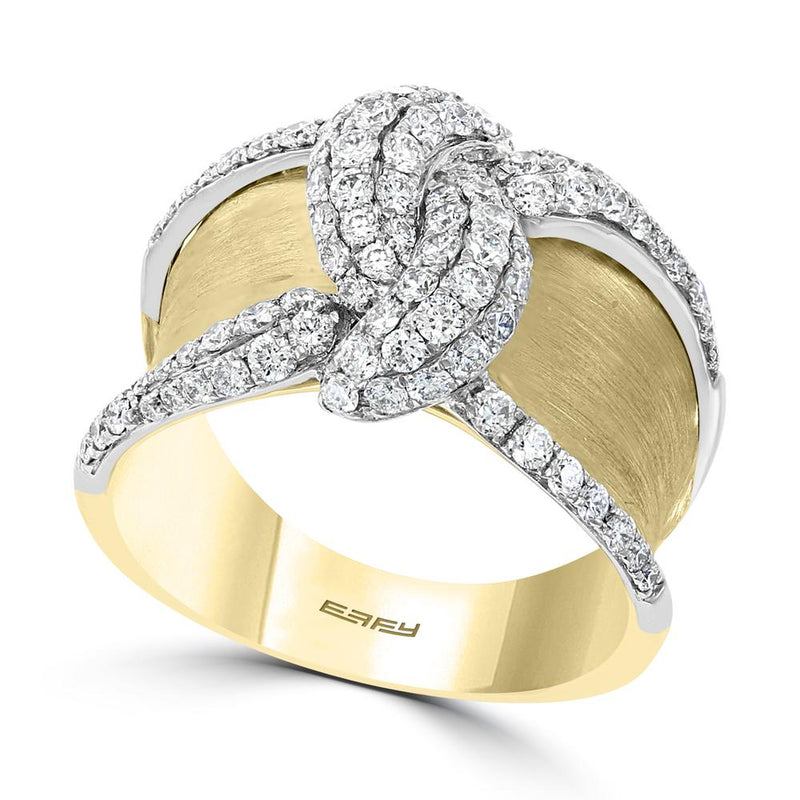 EFFY 14K WHITE and YELLOW GOLD DIAMOND RING