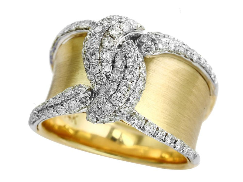 EFFY 14K WHITE and YELLOW GOLD DIAMOND RING