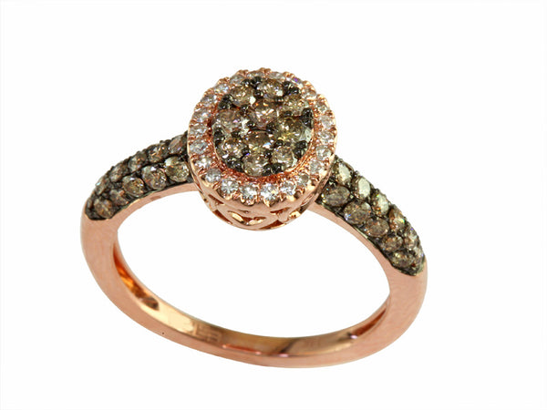 EFFY 14K ROSE GOLD DIAMOND,ESPRESSO DIAMOND, RING