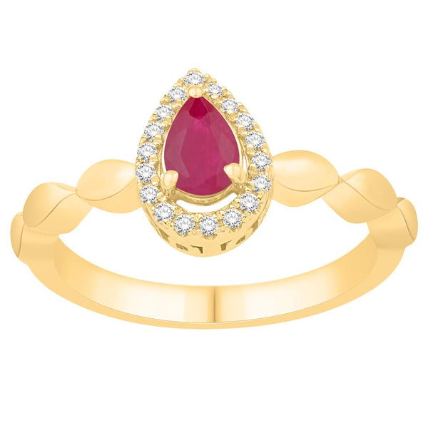 14KT-0.58CTW LADIESRING