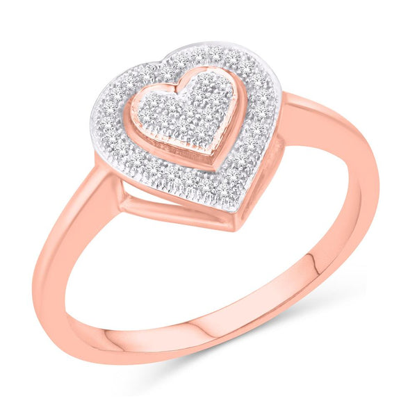 10KT-0.10CTW MPAVE LADIESRING