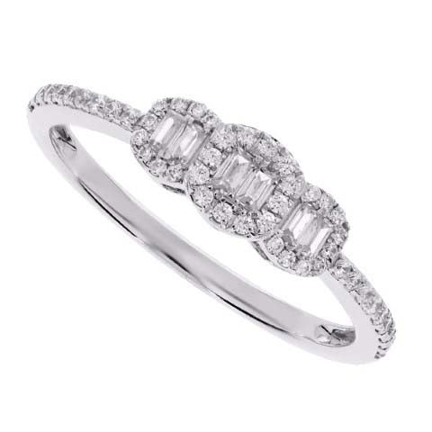 14K WHITE GOLD 0.26 CARAT FASHION LADIES RING-0242355-WG