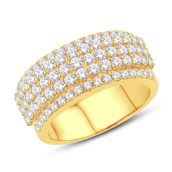 10KT ALL YELLOW GOLD 2.36 CARAT CLASSIC MENS RING-0325995-ALY