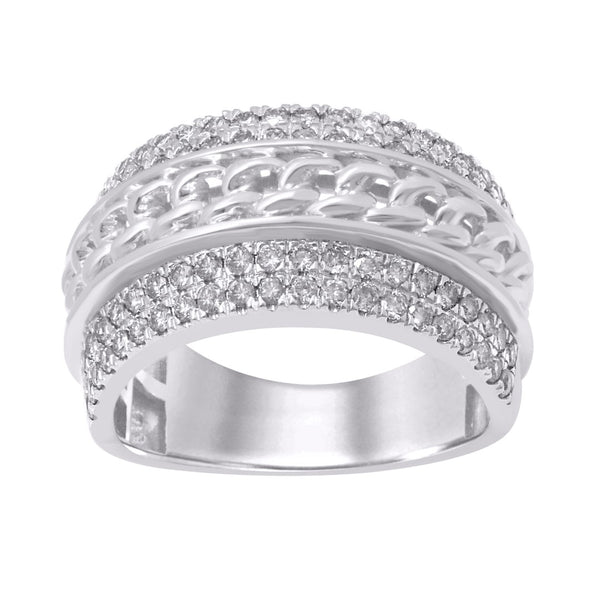 10KT WHITE GOLD 1.25 CARAT FANCY MENS BAND-0329823-WG