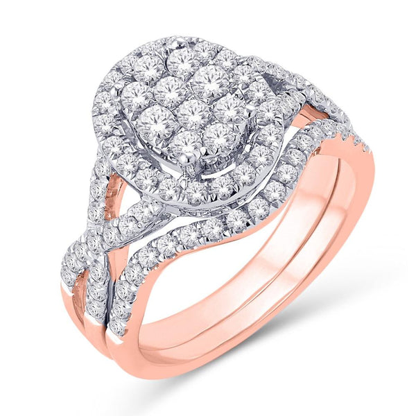 14K ROSE GOLD 0.50 CARAT OVAL BRIDAL RING-0525258-RG