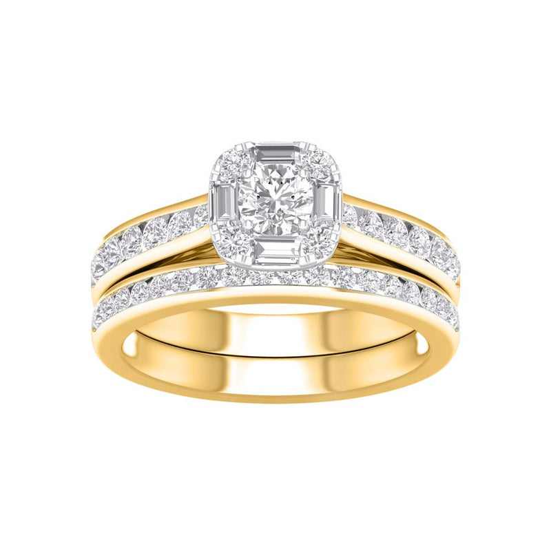 14KT-1.00CTW (0.25 CTR) BRIDAL