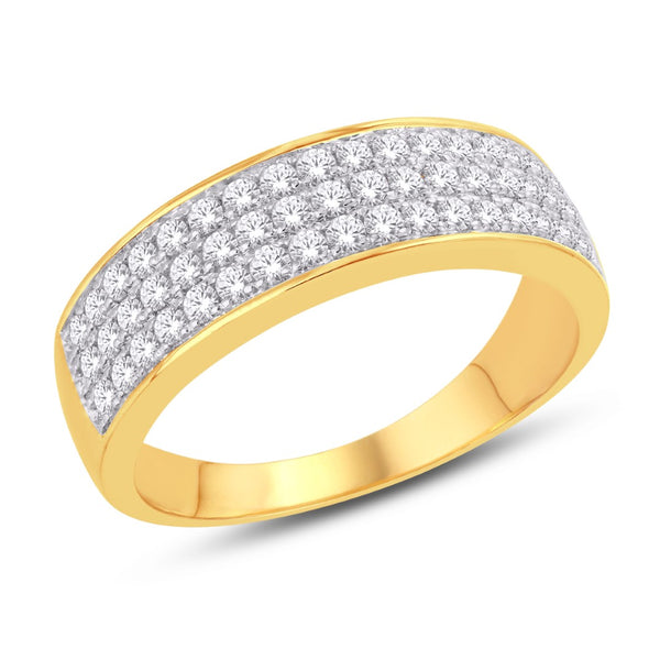 10KT YELLOW GOLD 0.97 CARAT CLASSIC MENS BAND-0625886-YG