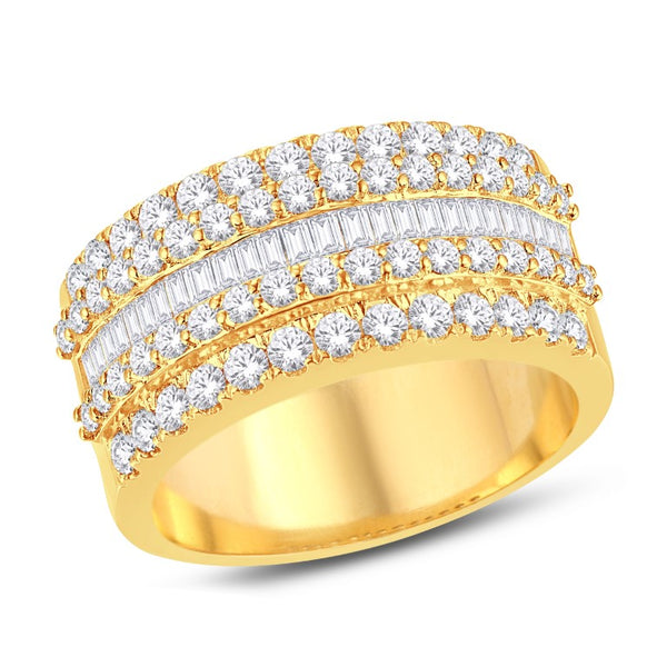 10KT ALL YELLOW GOLD 2.06 CARAT CLASSIC MENS BAND-0625920-ALY