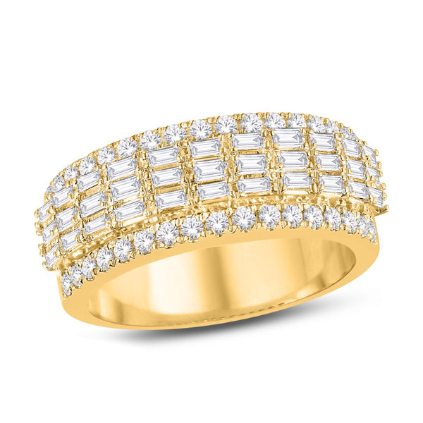 10KT ALL YELLOW GOLD 1.10 CARAT CLASSIC MENS BAND-0625922-ALY