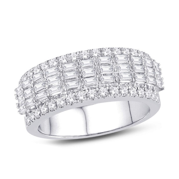 10KT WHITE GOLD 1.10 CARAT CLASSIC MENS BAND-0625922-WG