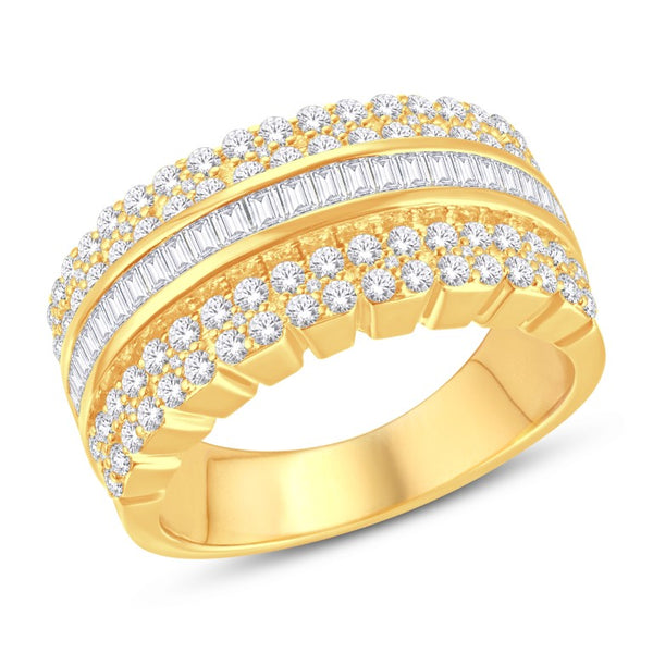 10KT ALL YELLOW GOLD 2.00 CARAT CLASSIC MENS BAND-0625931-ALY