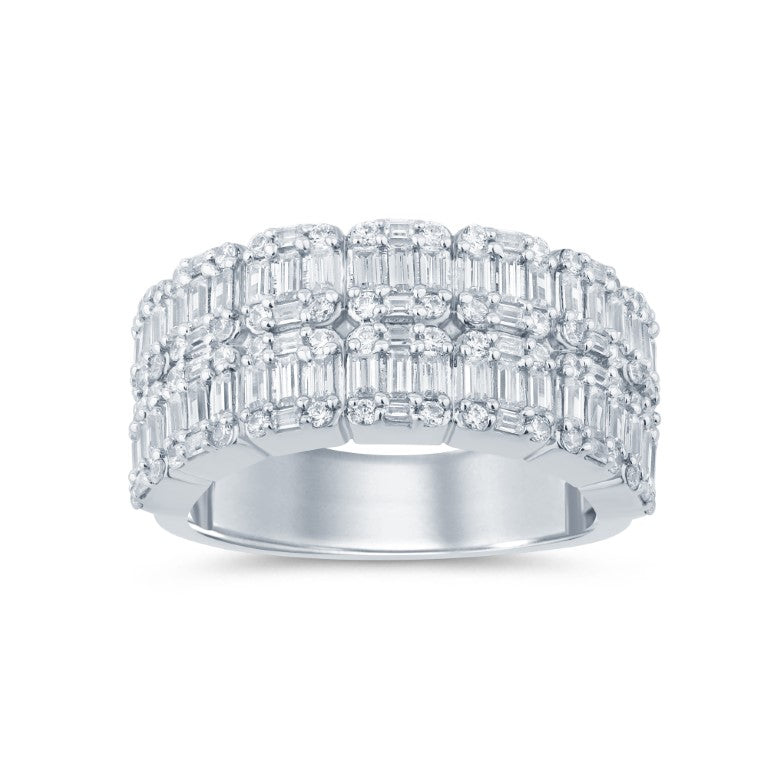 10KT WHITE GOLD 1.75 CARAT CLASSIC MENS BAND-0629134-WG