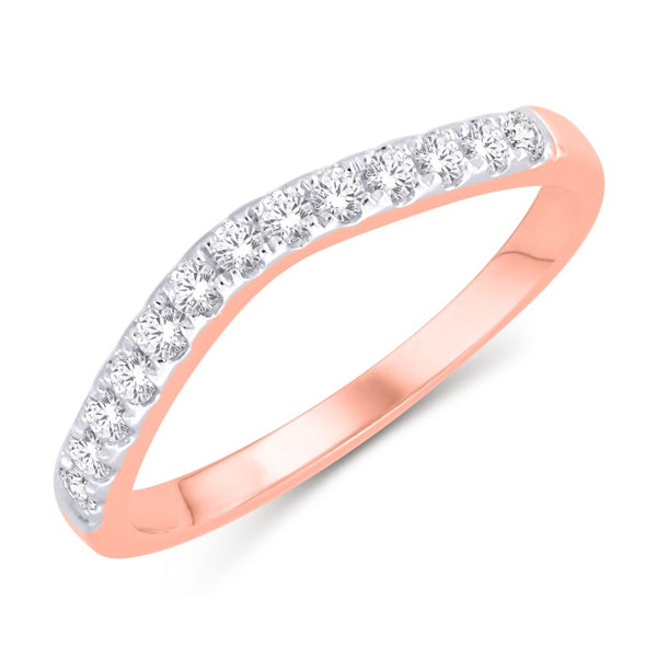 14K ROSE GOLD 0.25 CARAT CLASSIC LADIES BAND-0725071-RG