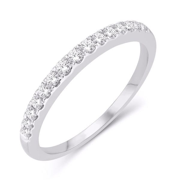 10KT WHITE GOLD 0.25 CARAT CLASSIC LADIES BAND-0725605-WG