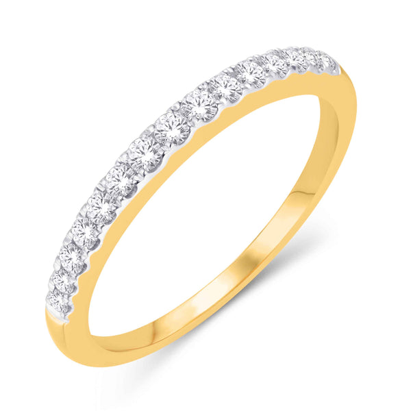 14K YELLOW GOLD 0.50 CARAT CLASSIC LADIES BAND-0725870-YG