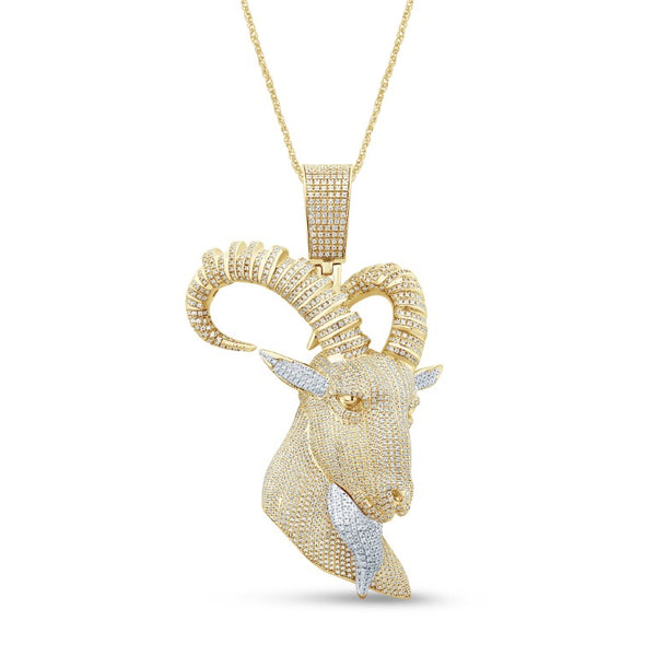 10KT YELLOW GOLD 5.00 CARAT GOAT FACE HIPHOP-1029562-YG