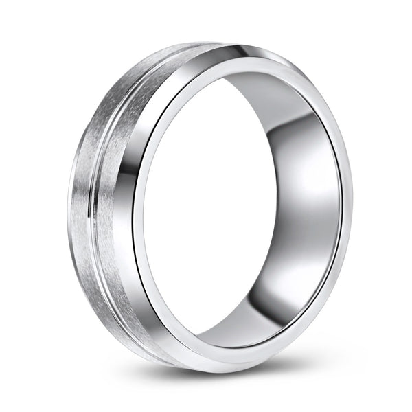 Cobalt Band with Tapered Edges and Concave Centre (7mm)