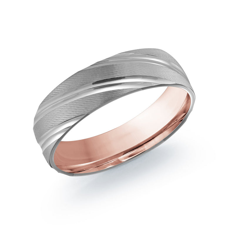 Double Paved Candy Cane Gold Ring