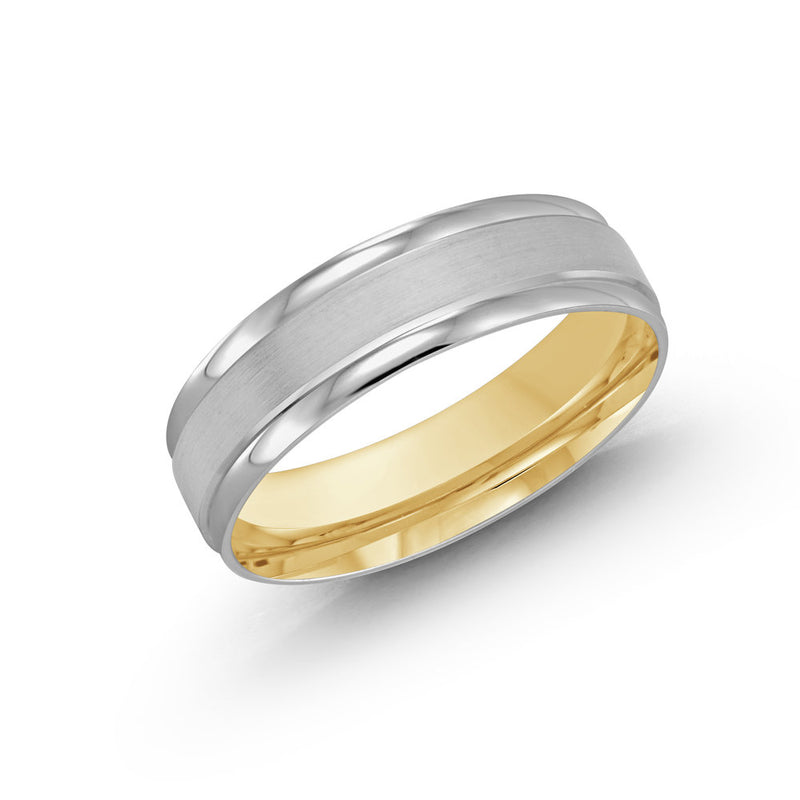 Thick Frame Tapered Edge Gold Ring