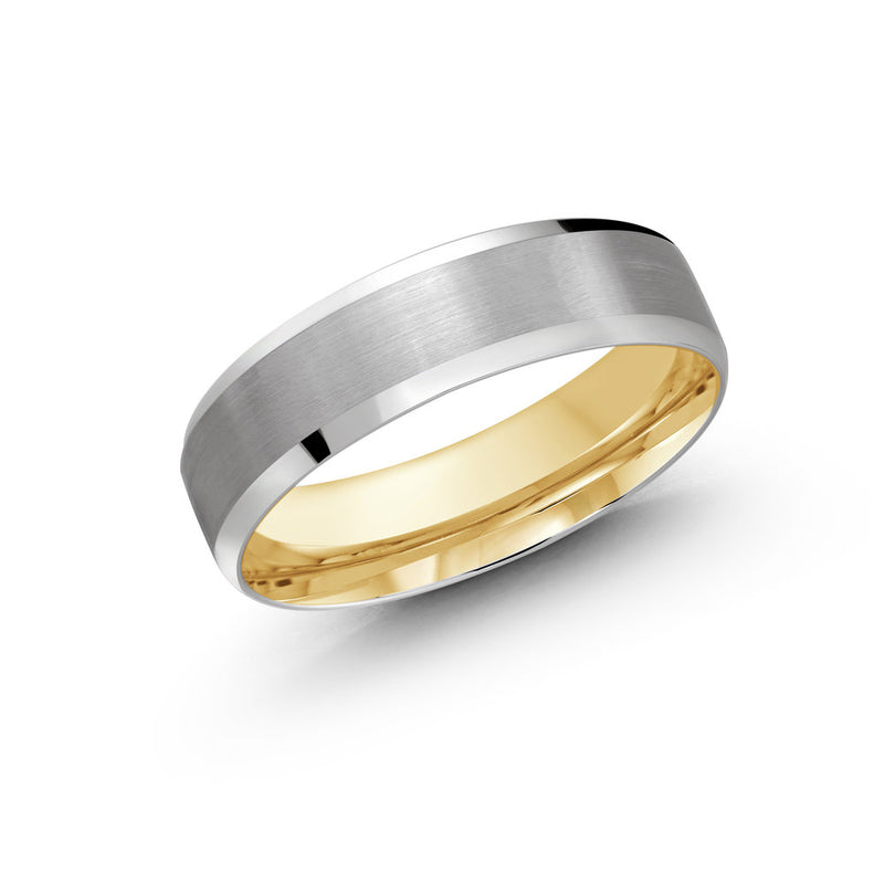 Brushed Finish Centre Paved Gold Ring