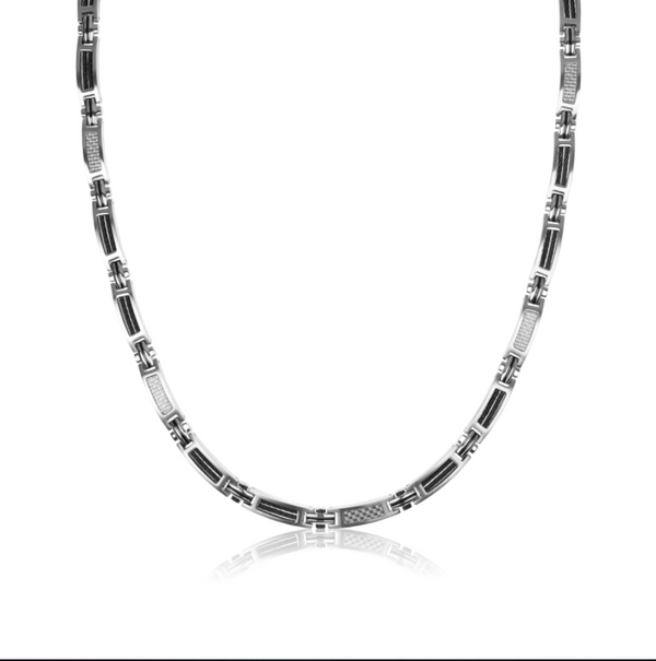 Racer To Carbon Fibre Necklace