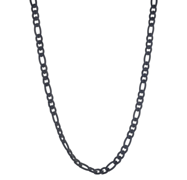 Navy Matte Figaro Chain